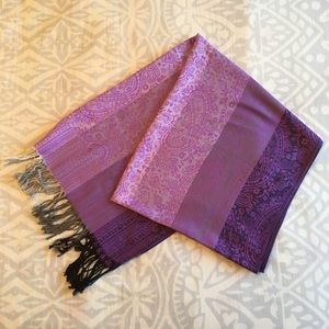 Purple Cashmere Scarf